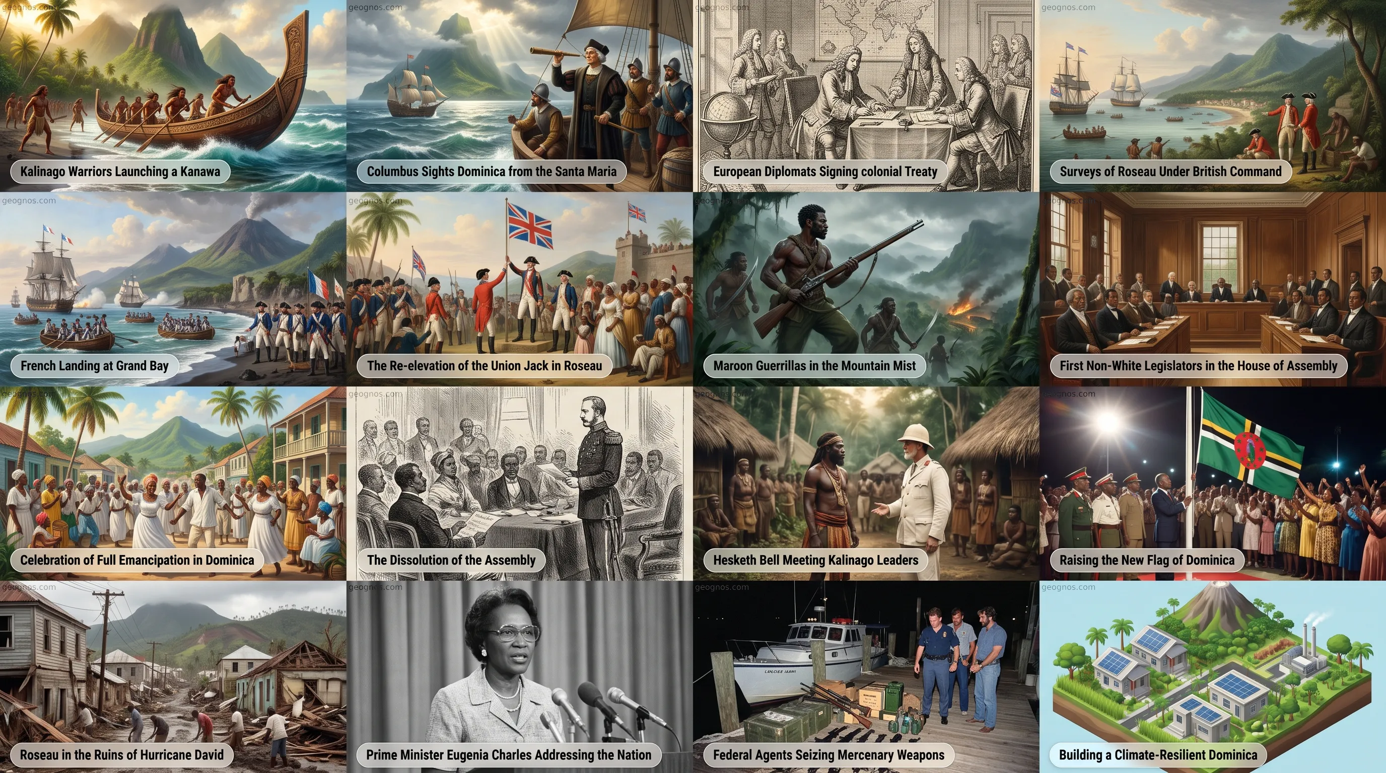 Establishment of Waitukubuli by the Kalinago People