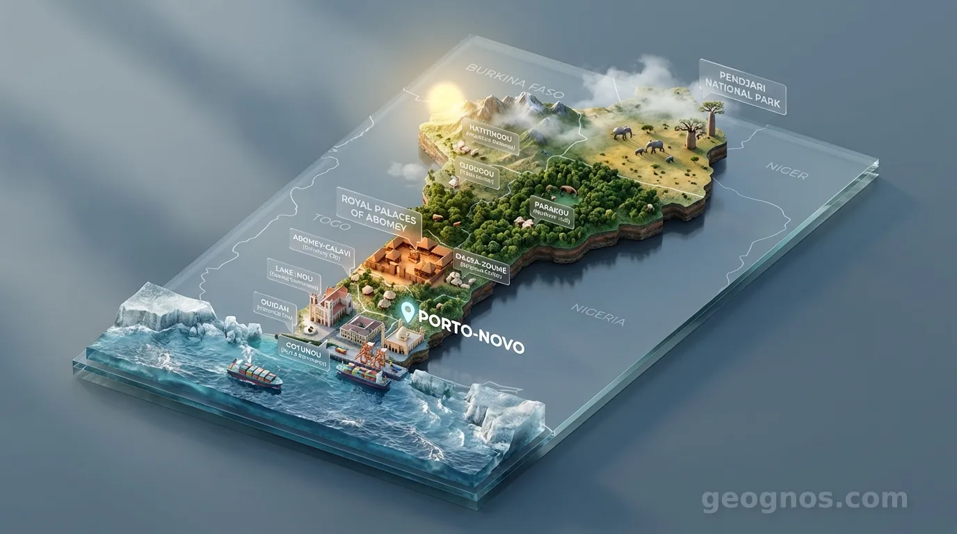 3D Diorama Map of Benin